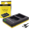 Chargeur De Batterie double  Pour Appareils Photos LP-E8