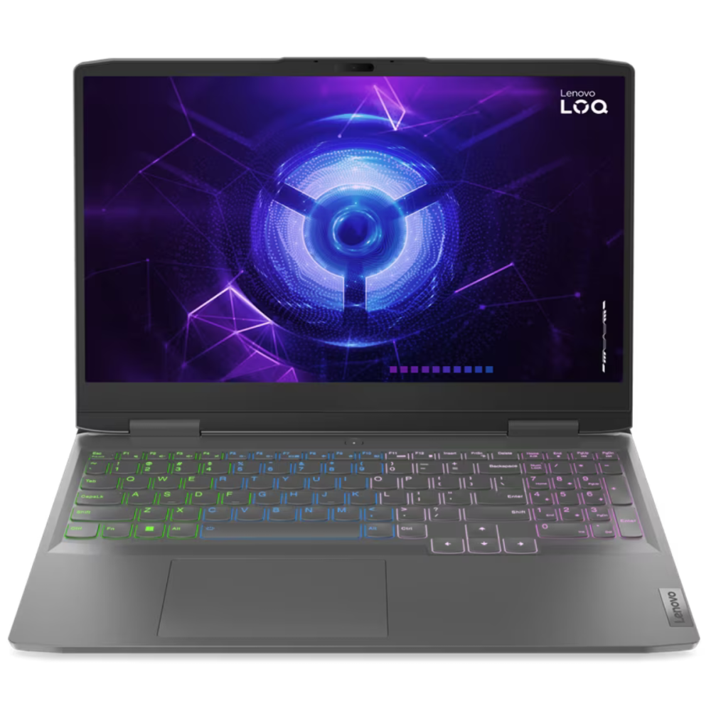 Pc Portable Gamer Lenovo LOQ 15IRH8 / i5-12450H / RTX 2050 4G / 32 Go / Windows 11 / Gris / Avec Souris RVB Lenovo LOQ M100