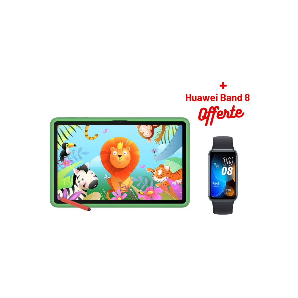 TABLETTE HUAWEI MATEPAD SE KIDS EDITION 10.4" / 3 GO / 32 GO / NOIR + HUAWEI BAND 8 OFFERTE