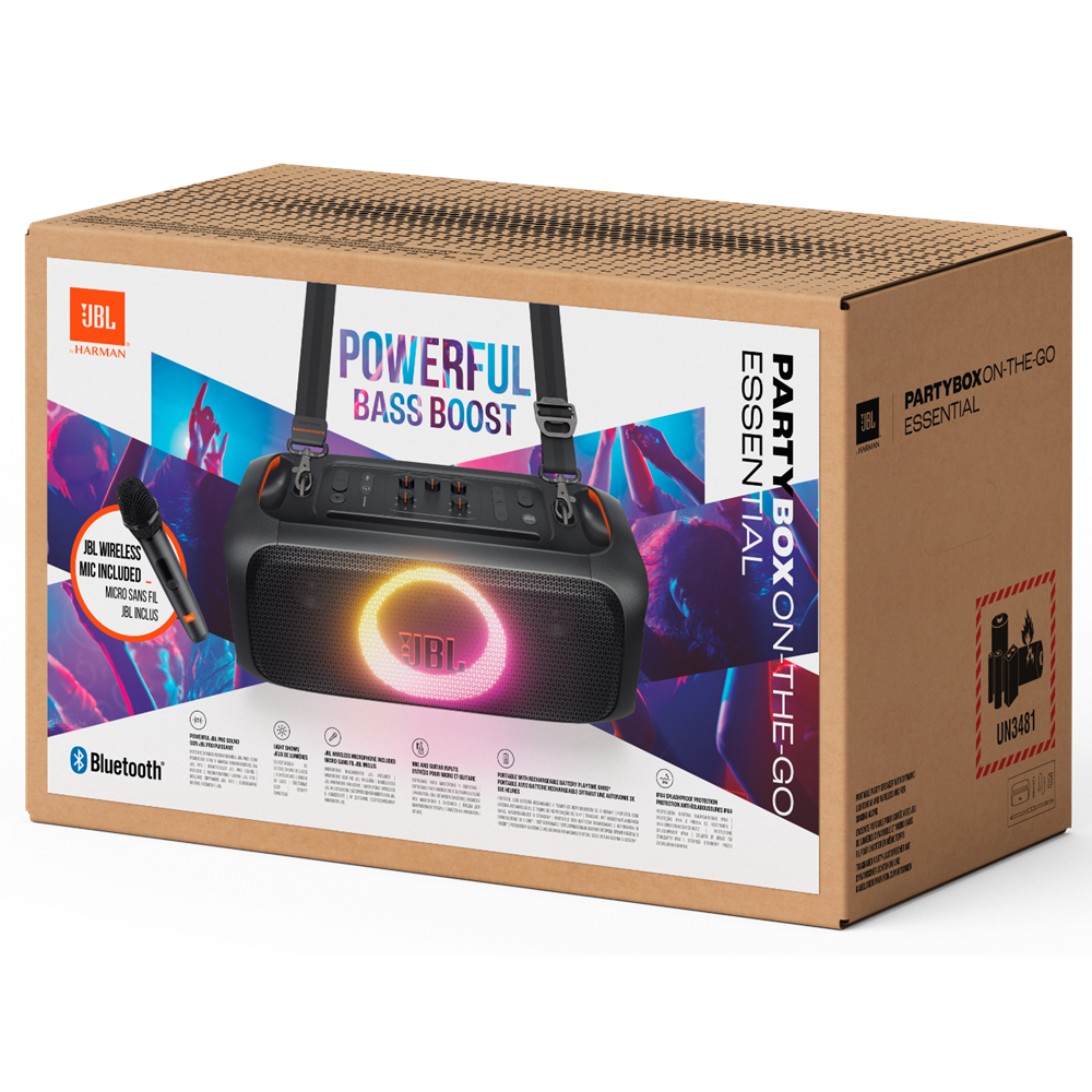 Enceinte Bluetooth avec micro sans fil JBL PartyBox On-the-Go ESSENTIAL 2   / NOIR