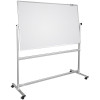 TABLEAU BLANC 2X3 MAGNETIQUE DOUBLE FACE PIVOTANT / 90 x 120 CM