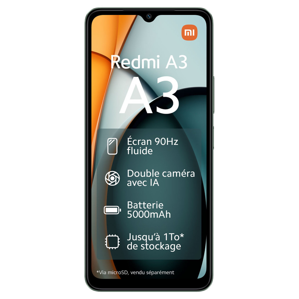Smartphone Xiaomi Redmi A3  3 Go / 64 Go / Vert