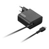 Adaptateur Pour PC PORTABLE Lenovo mural USB-C / 65 W –/ Noir