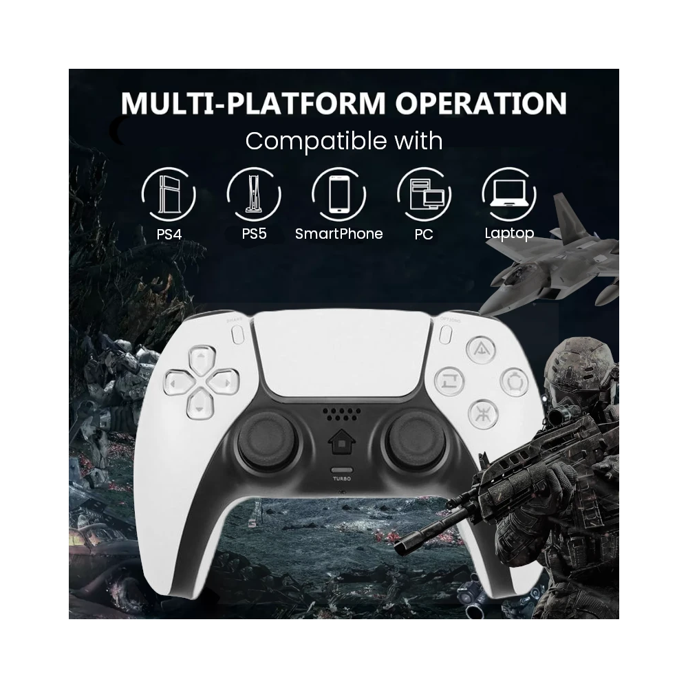 Manette Playstation 4 / COMPATIBLE PS4 - PC /  Blanc