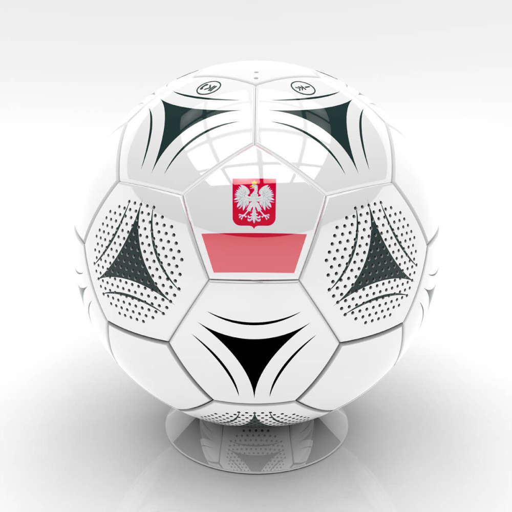 HAUT PARLEUR PLATINET / GLOSNIK BLEUTOOTH FOOTBAL / 16 W / Blanc
