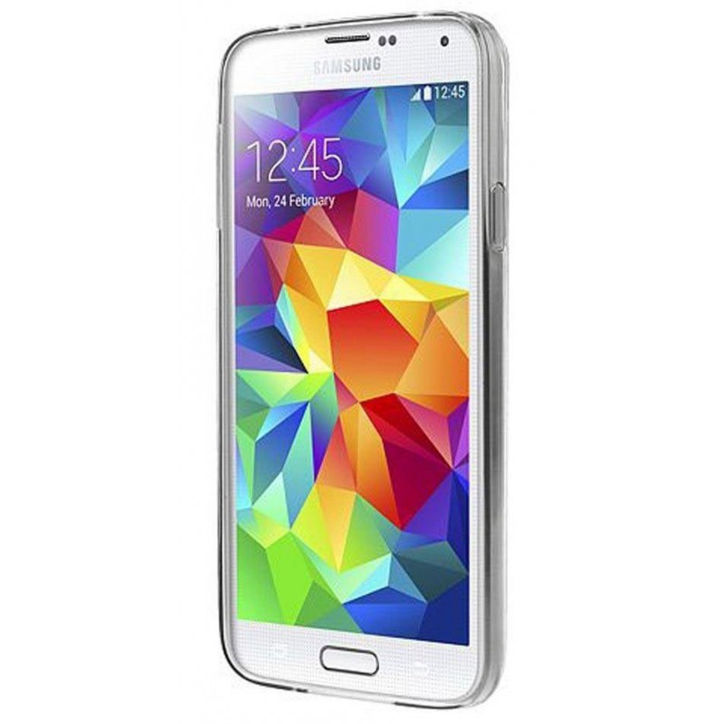 Etui en Silicone pour Samsung Galaxy S5 / Transparent