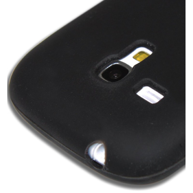 Etui en Silicone pour Samsung Galaxy S3 Mini / Noir