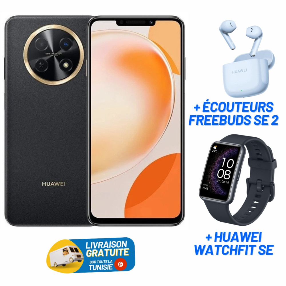 HUAWEI nova Y91 6 Go/128 Go Noir | Boutique Huawei | Tunisianet