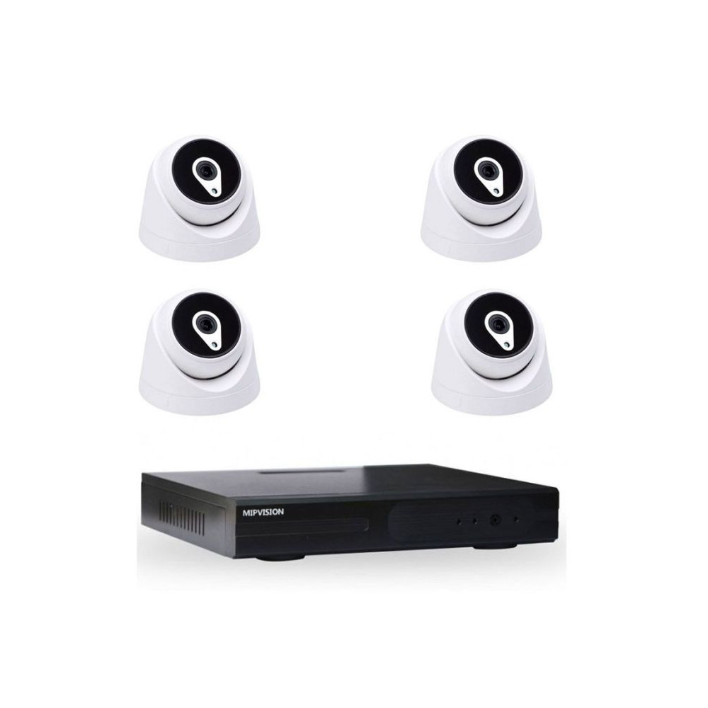 KIT DE SURVEILLANCE MIPVISION XDVR + 4 CAMÉRAS INTERNES 2MP