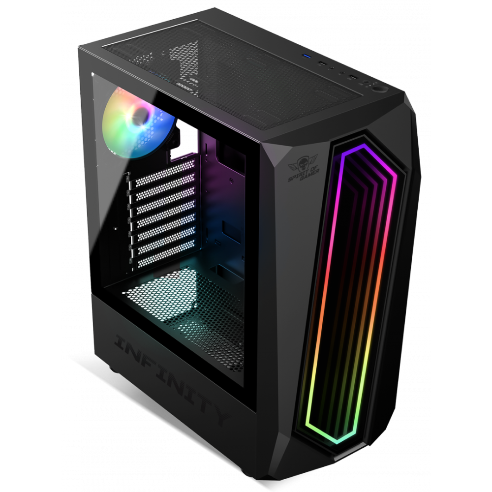 Boîtier Gamer Moyen tour Spirit OF Gamer INFINITY DARK ATX / Noir
