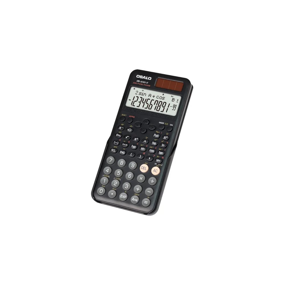 Calculatrice Scientifique OSALO 240 Fonctions à 12 Chiffres OS-82MS Plus II