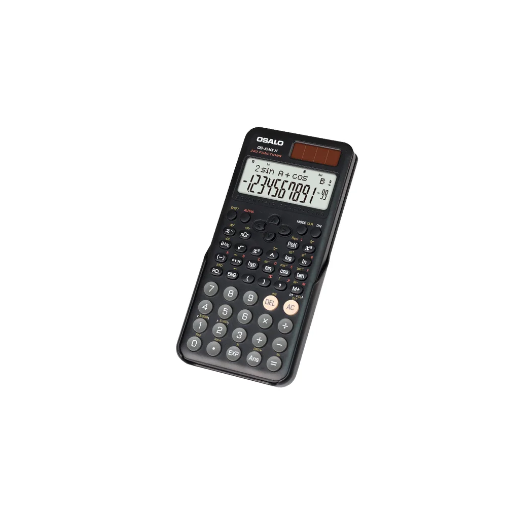 Calculatrice Scientifique OSALO 240 Fonctions à 12 Chiffres OS-82MS Plus II