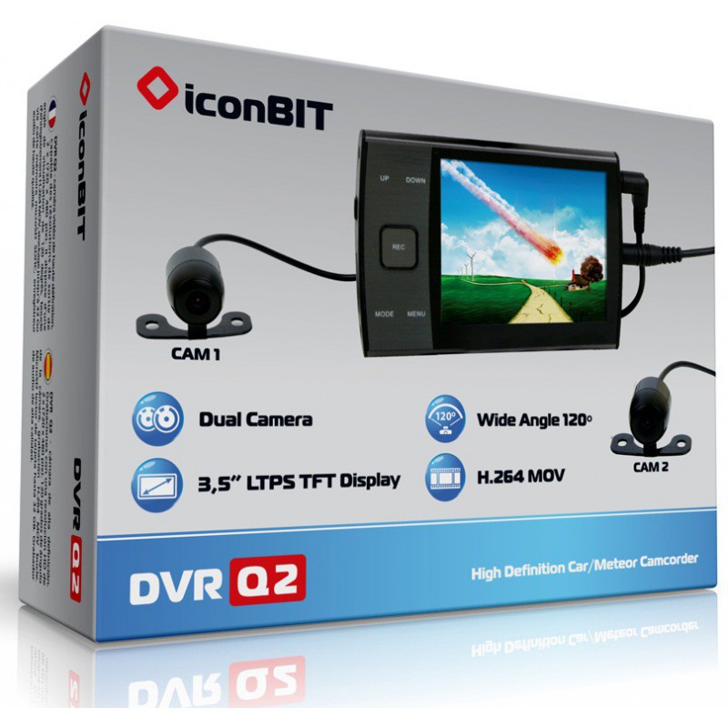 Enregistreur Dashcam Professionnelle Bi-Caméra