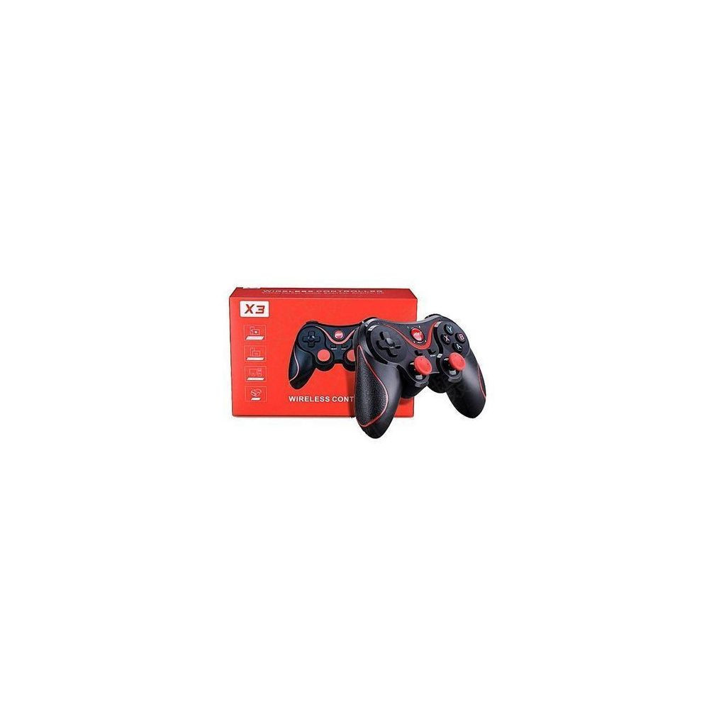 Manette De Jeu X3 Pour Smartphone & Pc /  Noir et rouge