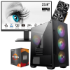 Setup Gamer Special Pc de Bureau Gaming / Ryzen 5 5600X / RTX 3050 8G / 16 Go Avec Écran MSI PRO 24" Full HD VA 100 Hz