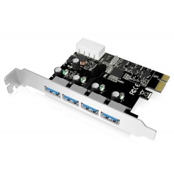 Carte PCI 4Ports Externes + 1 Interne USB
