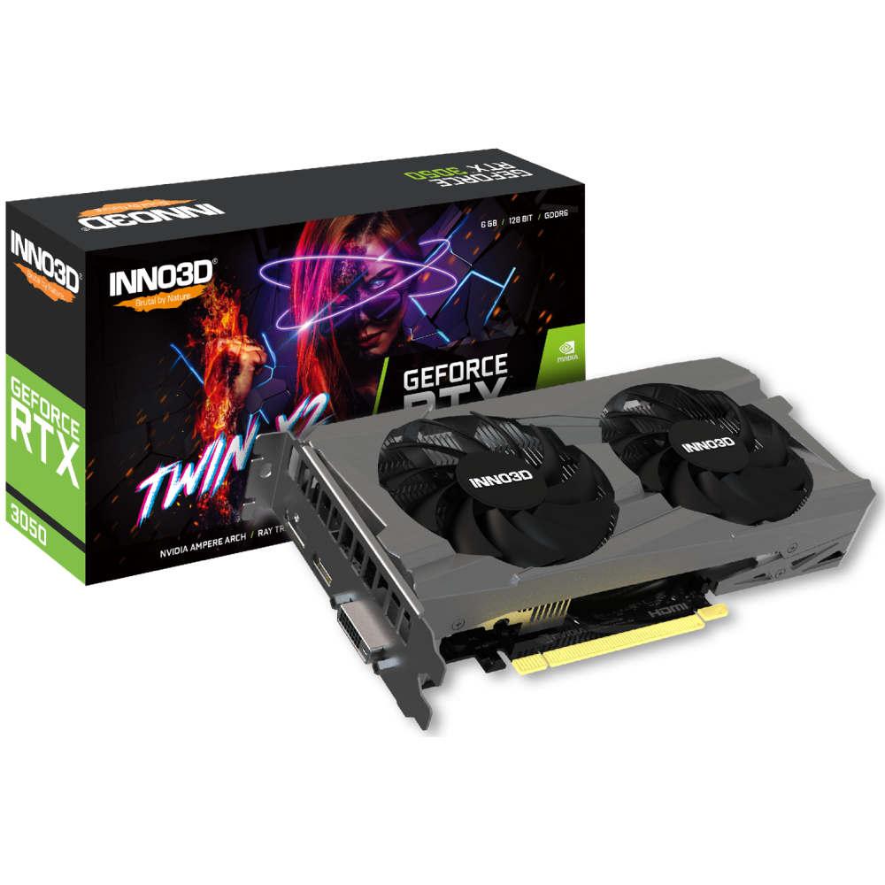 Carte graphique INNO3D GEFORCE RTX 3050 TWIN X2 / 6 Go GDDR6