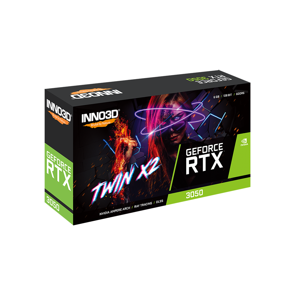 Carte graphique INNO3D GEFORCE RTX 3050 TWIN X2 / 6 Go GDDR6