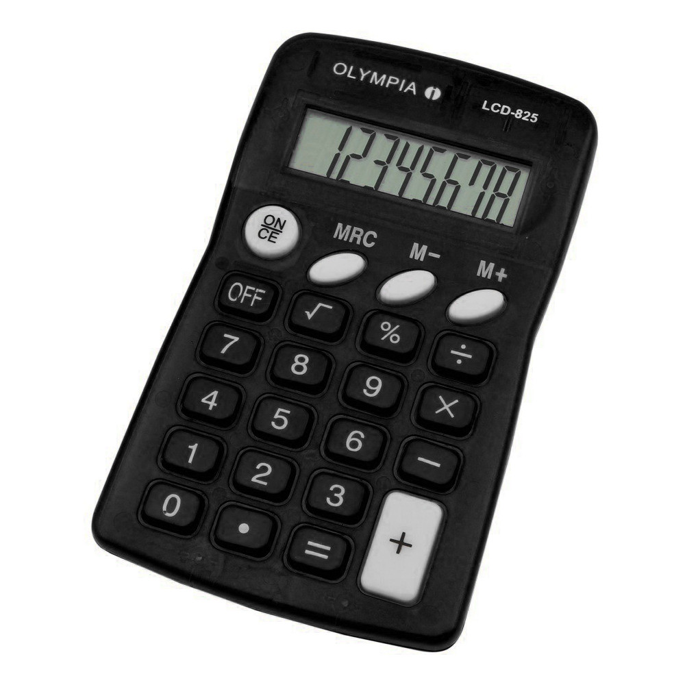 Calculatrice de poche 8 chiffres Olympia LCD 825