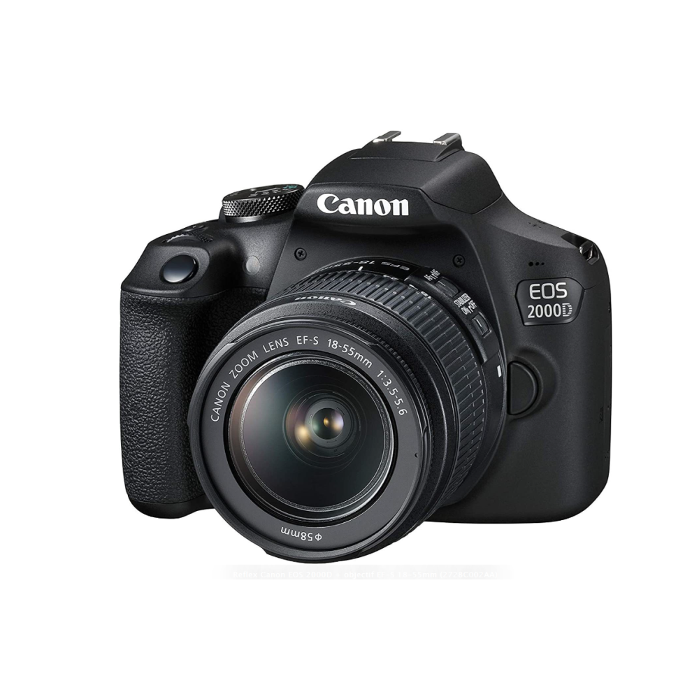 Appareil Photo Reflex Canon EOS 2000D + objectif EF-S 18-55mm