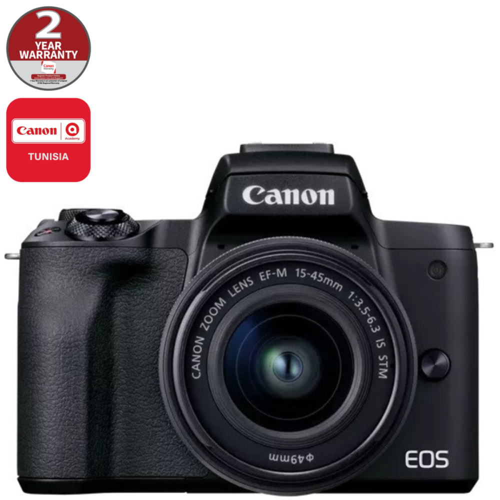 Appareil Photo hybride Canon EOS M50 Mark II / Noir + Objectif EF-M15-45