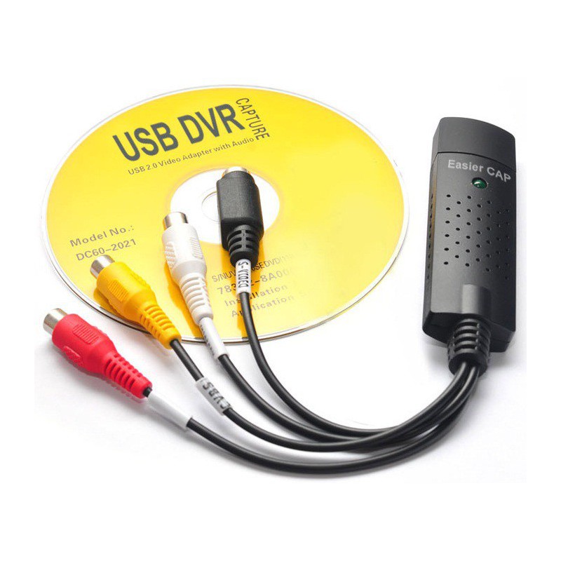 Convertisseur Easier CAP USB 2.0 vers 3RCA + S-VIDEO