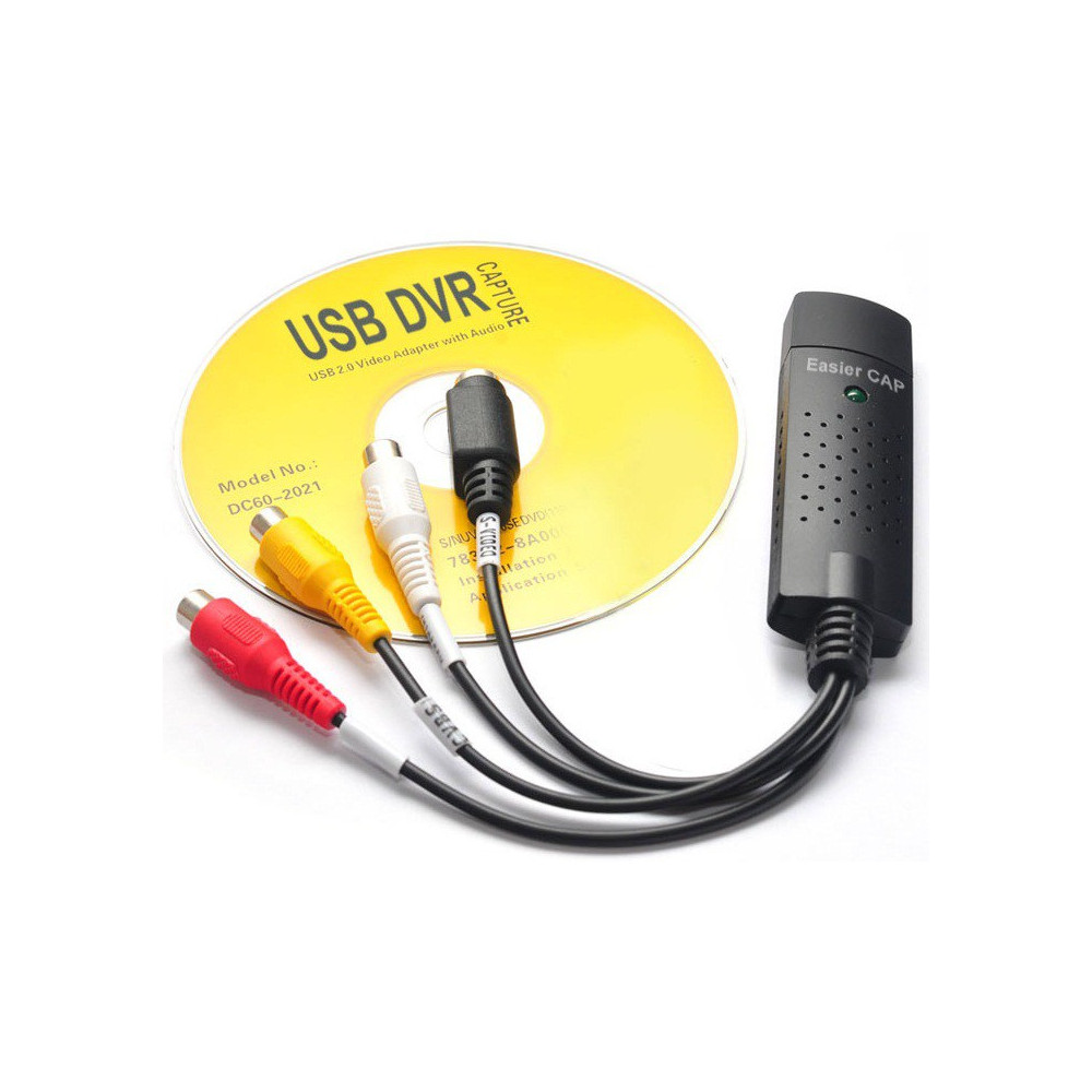 Convertisseur Easier CAP USB 2.0 vers 3RCA + S-VIDEO