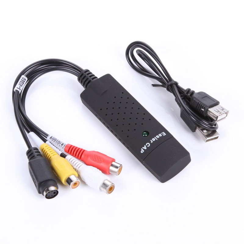 Convertisseur Easier CAP USB 2.0 vers 3RCA + S-VIDEO