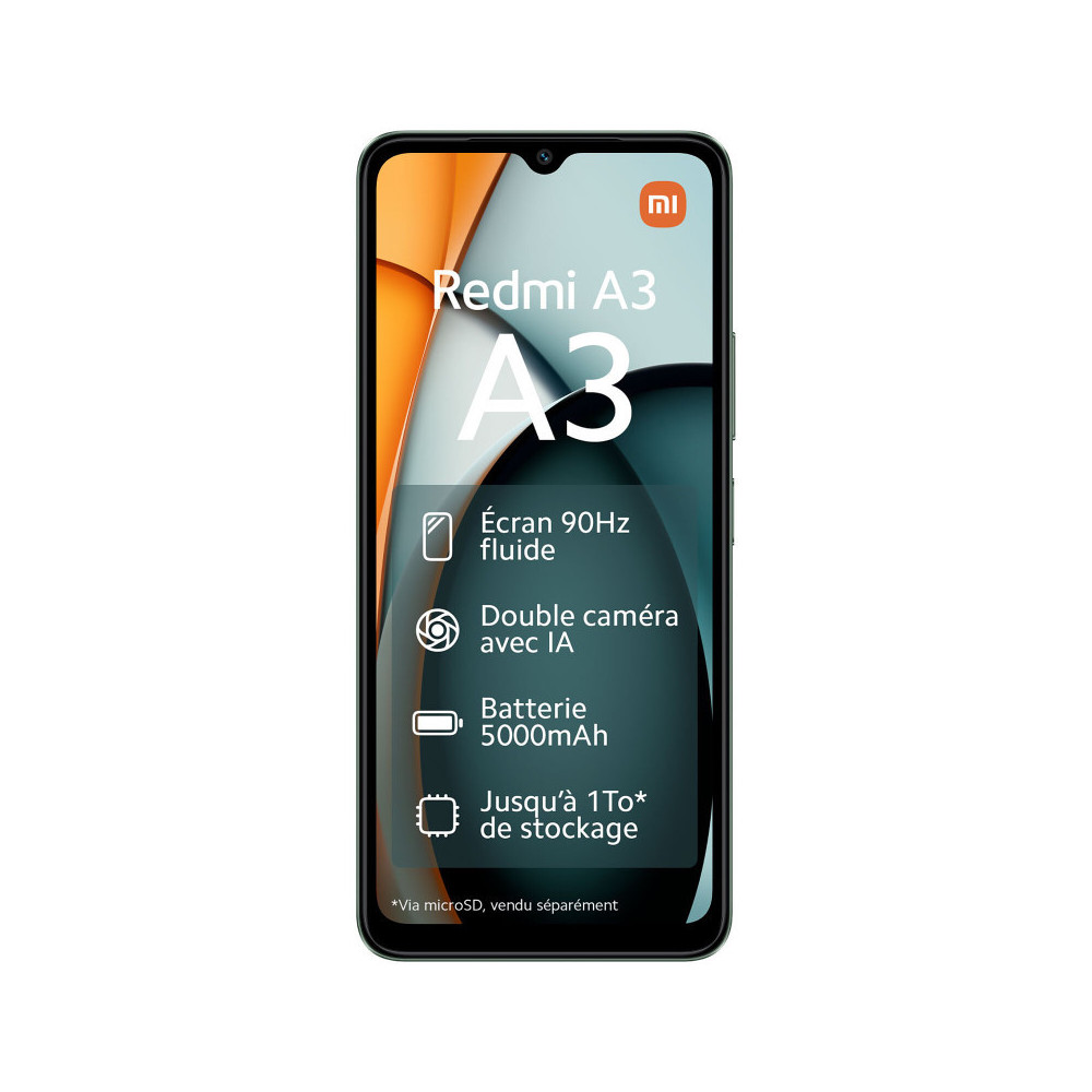 Smartphone Xiaomi Redmi A3  4 Go / 128 Go / Vert