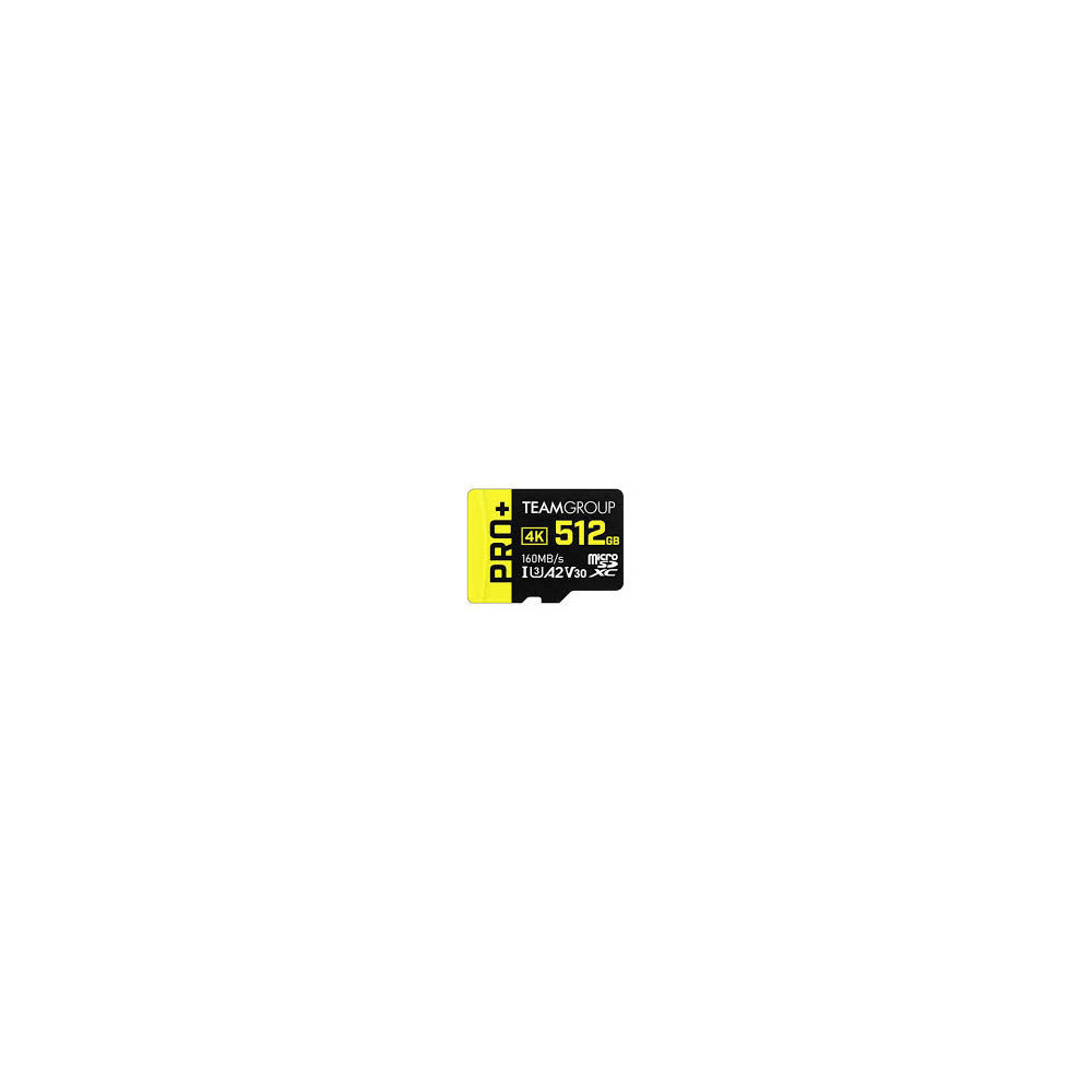 Carte mémoire TEAMGROUP A2 Pro Plus Card 512G Micro SDXC UHS-I U3 A2