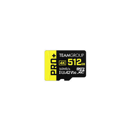 Carte mémoire TEAMGROUP A2 Pro Plus Card 512G Micro SDXC UHS-I U3 A2