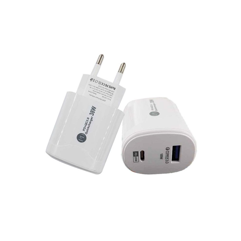 CHARGEUR BS-160 AVEC CÂBLE Micro USB / SMART CHARGE / NOIR