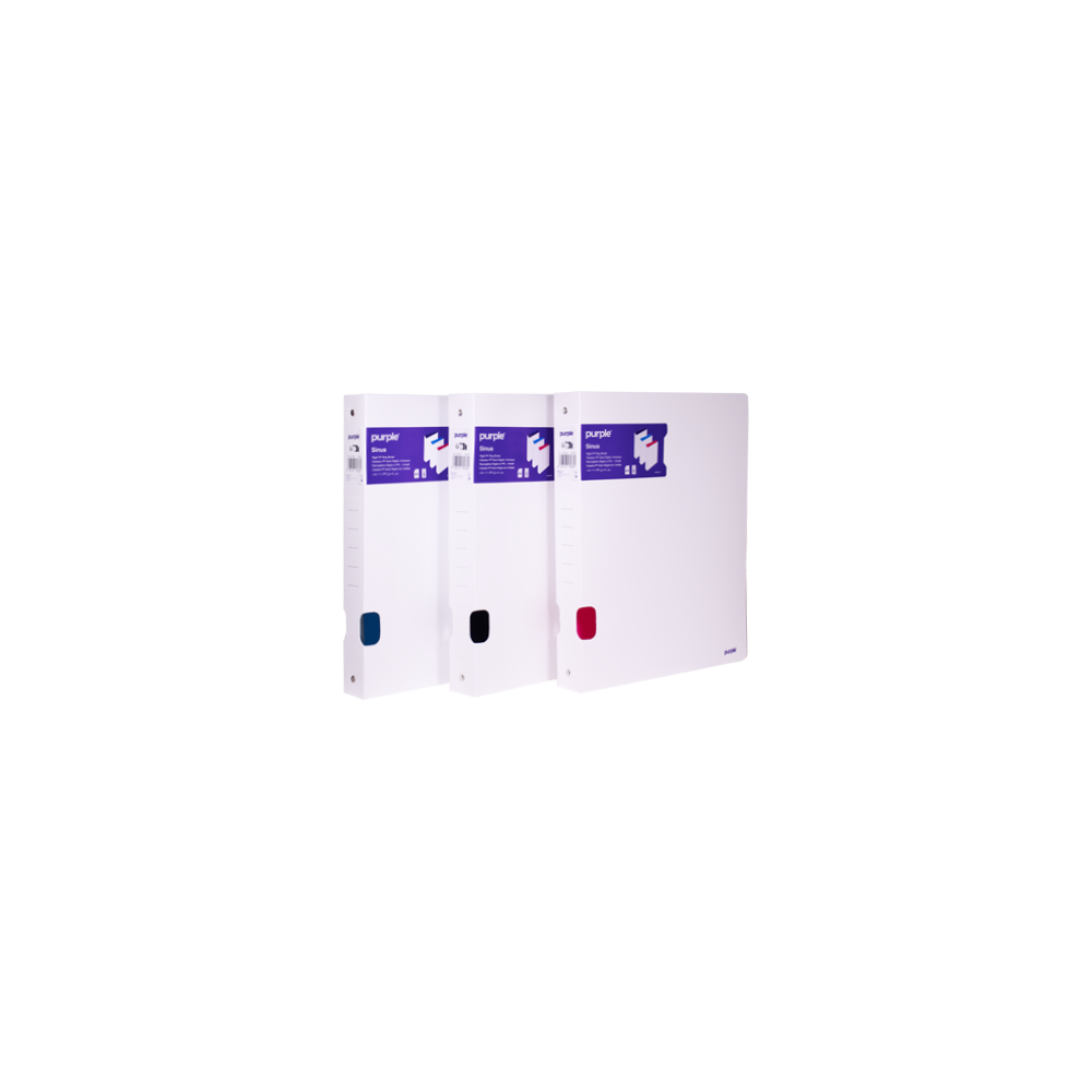 Classeur PVC SEMI RIGIDE SINUS A4  / BLANC