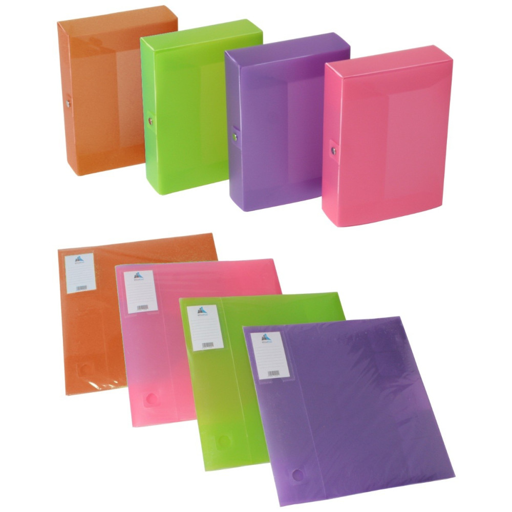 Boite de classement en Polypropylène Dos 80mm / Vert