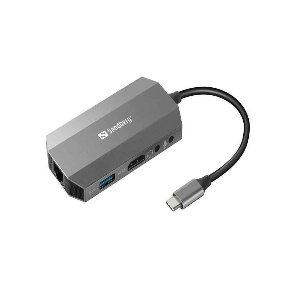 STATION D'ACCUEIL SANDBERG DOCK USB-C 6 IN 1