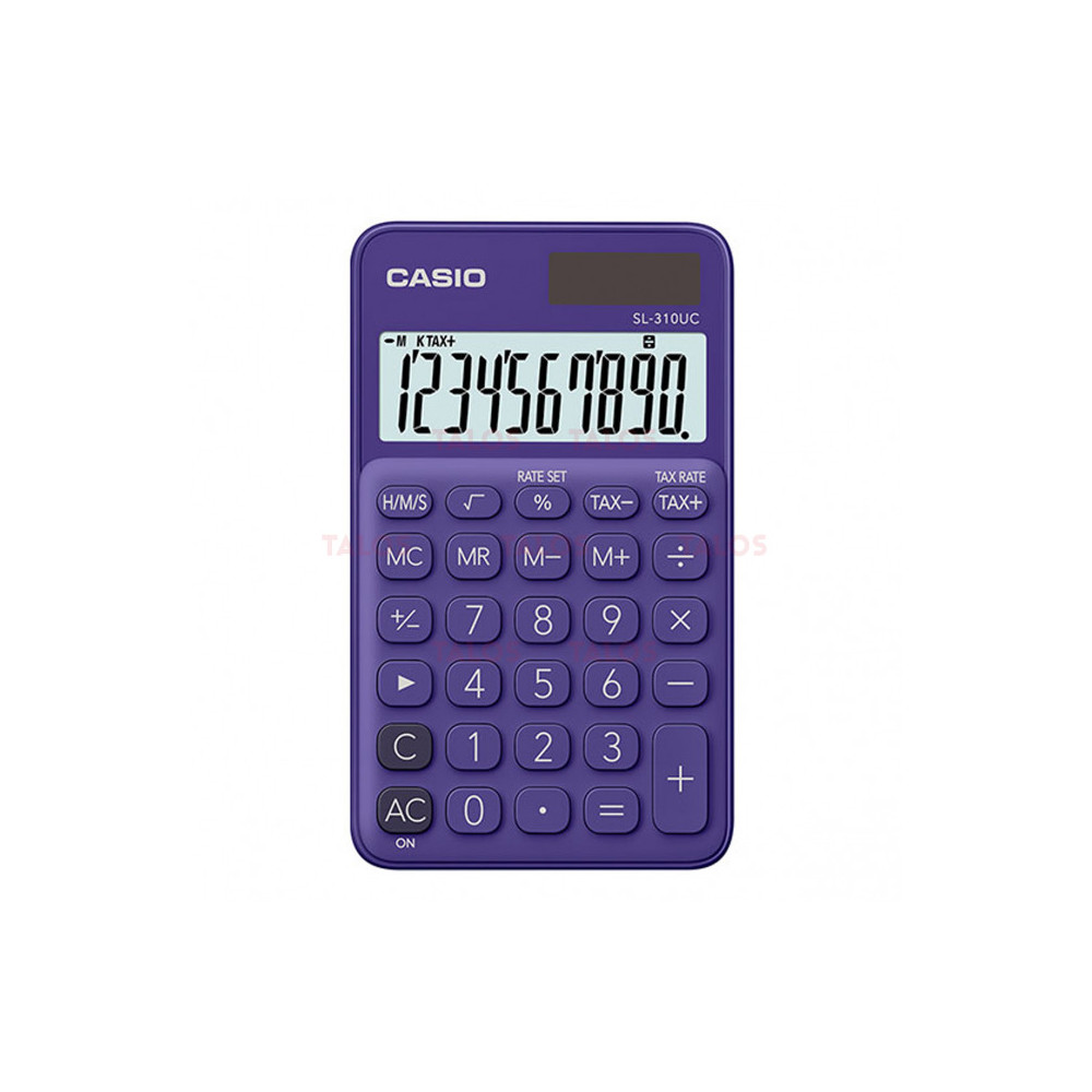 Calculatrice de poche 10 chiffres Casio SL-310UC-RG / Violet