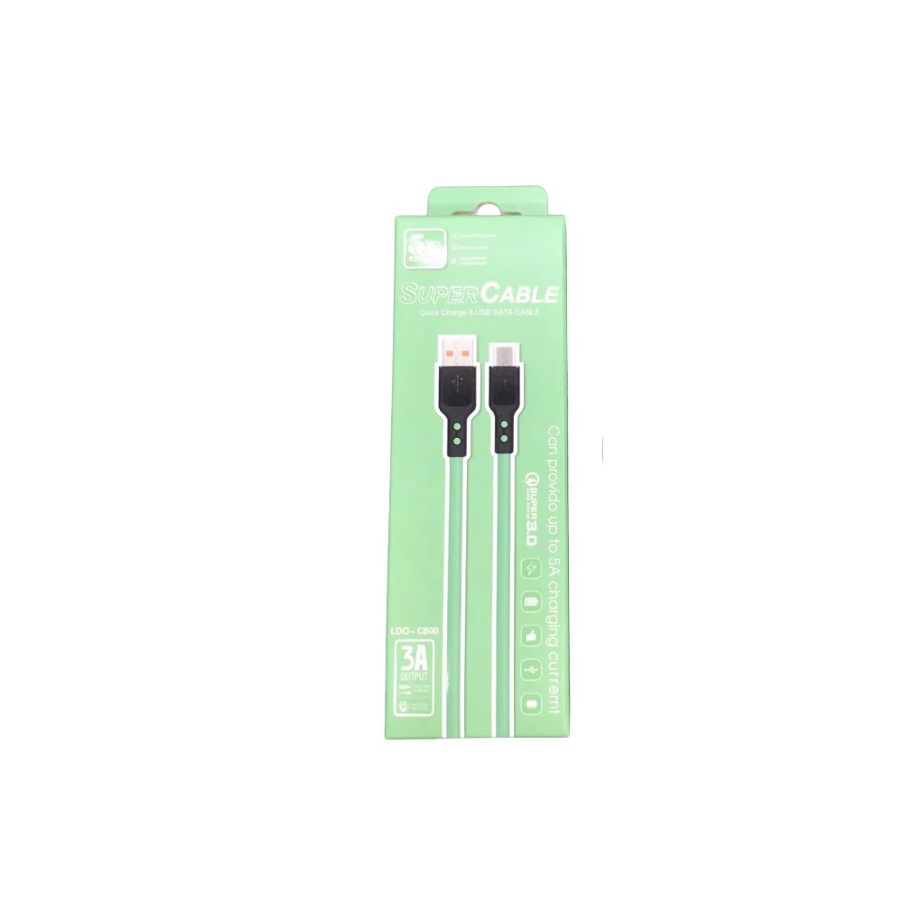 CABLE CHARGEUR USB VERS Lightning  / 5A / Vert