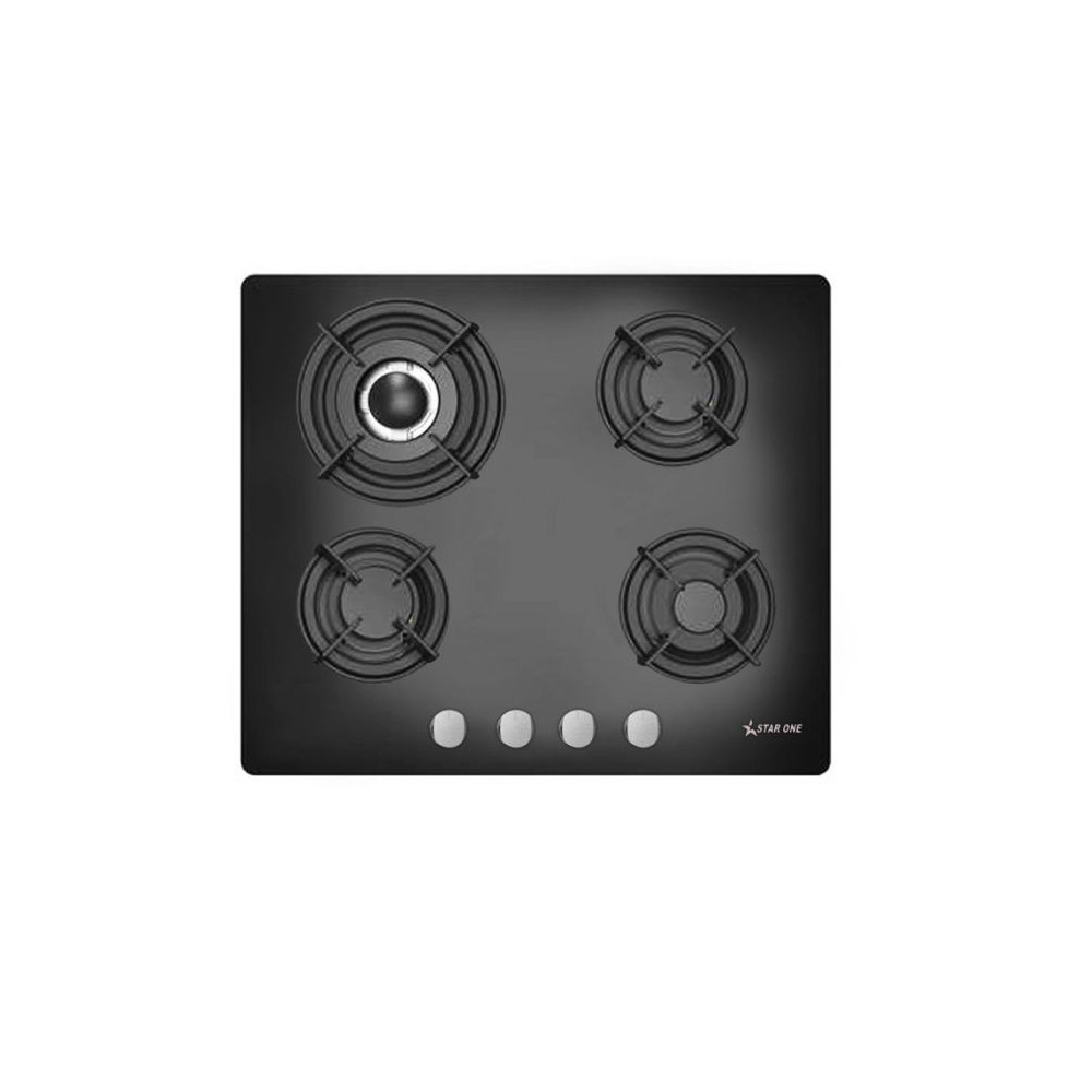 PLAQUE DE CUISSON ENCASTRABLE STARONE ST-G626 4 FEUX / 60 CM / NOIR
