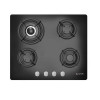 PLAQUE DE CUISSON ENCASTRABLE STARONE ST-G626 4 FEUX / 60 CM / NOIR