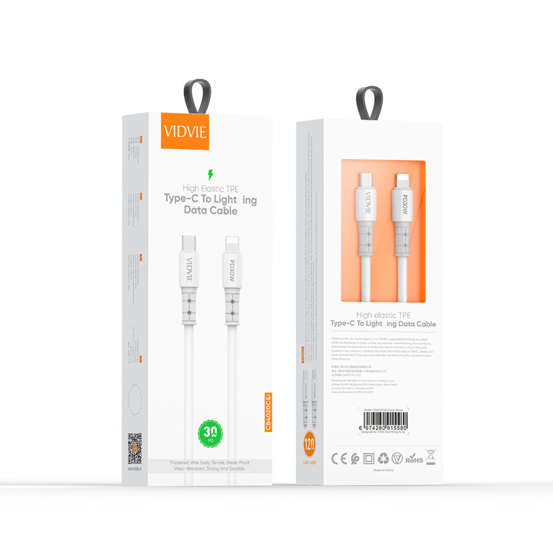 VIDVIE USB To IPhone Long Size Cable Charger Data Charging Cable 3/7/10FT - Foto 12