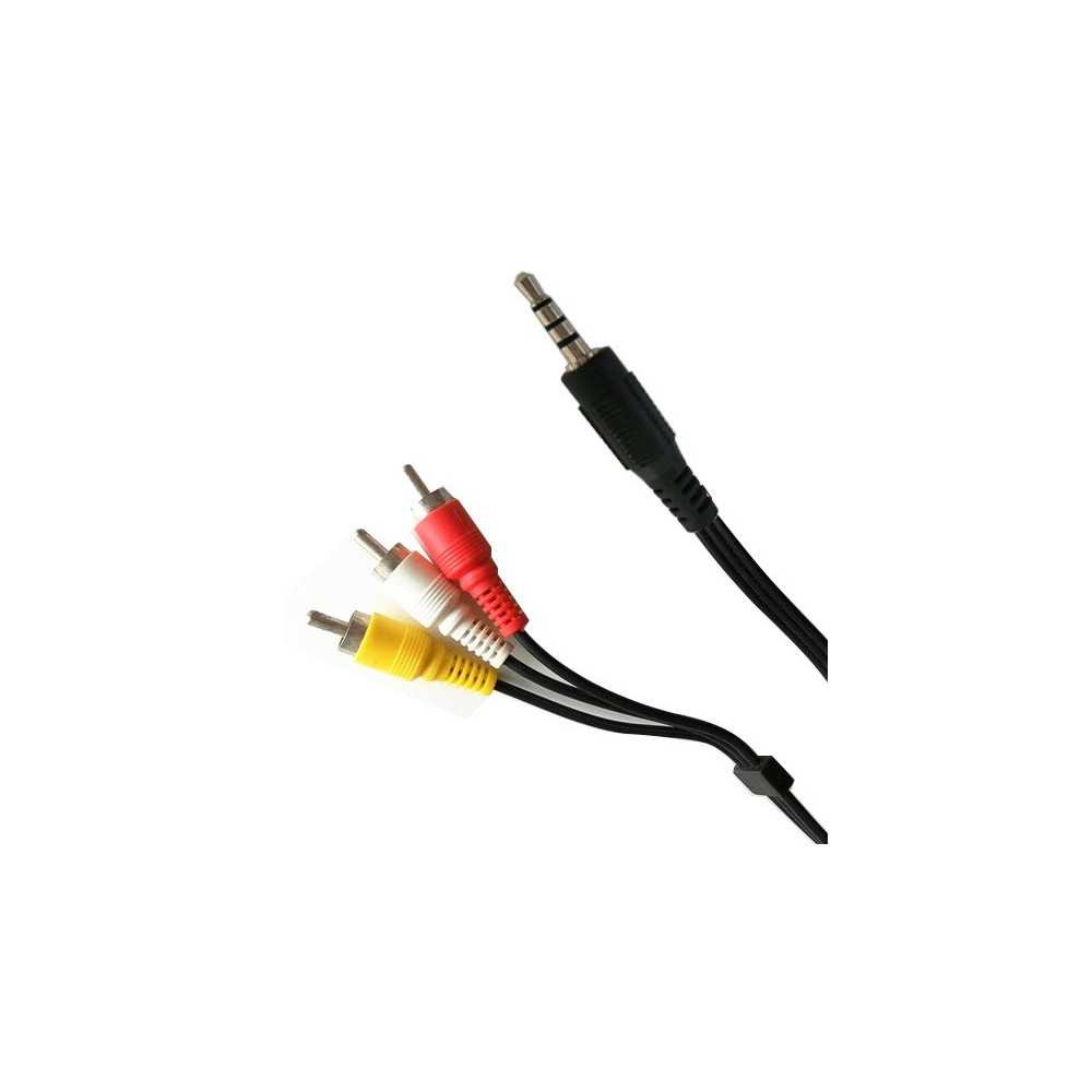 Câble  3Rca Mâle Vers Jack Male Audio / Vidéo / 1M