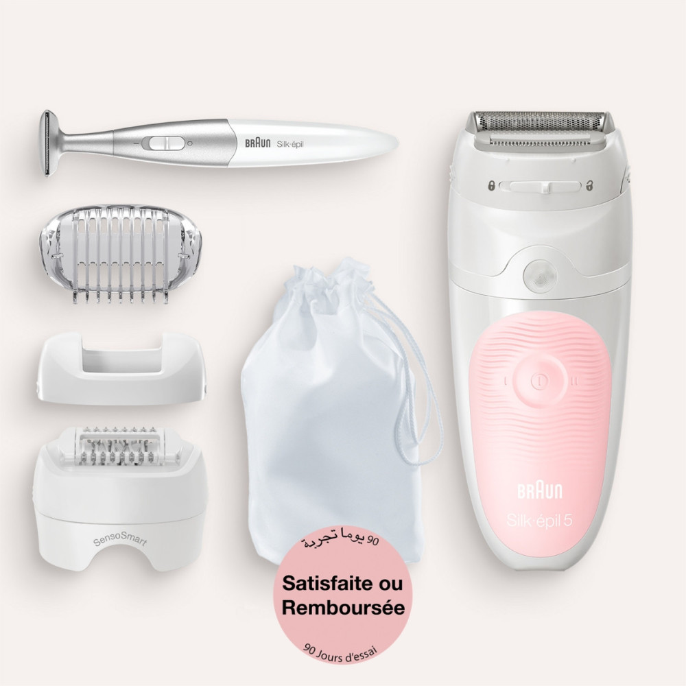 Épilateur Braun Rechargeable Série 5 SES5-820 Wet & Dry / Rose