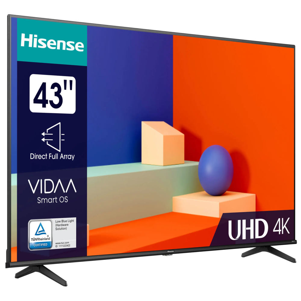 TV Hisense A6K VIDAA U6 43" SMART 4K ULTRA HD