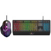 ENSEMBLE CLAVIER ET SOURIS GAMER FILAIRE STAR WAVE GCM1088 RGB / NOIR