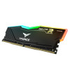 Barettes Mémoire TeamGroup T-FORCE DELTA R BLACK RGB 16 GO ( 2x 8 GO ) / 3200 MHz