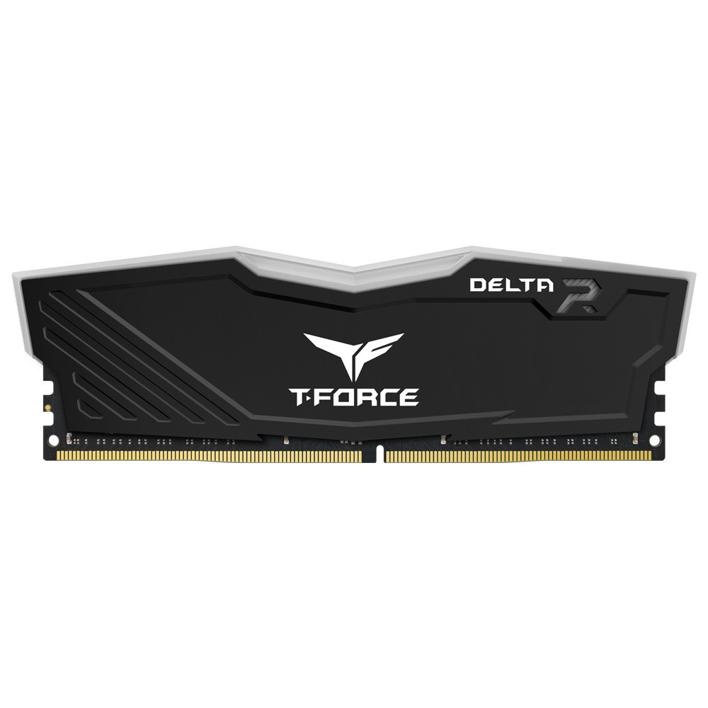 Barettes Mémoire TeamGroup T-FORCE DELTA R BLACK RGB 16 GO ( 2x 8 GO ) / 3200 MHz