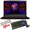 Pc portable MSI Gaming GF63 12VF-414XFR / I5-12450H / RTX 4060 8G / 16 Go / Windows 11 Pro Avec Pack Gaming MSI VIGOR GK30 COMBO Offert