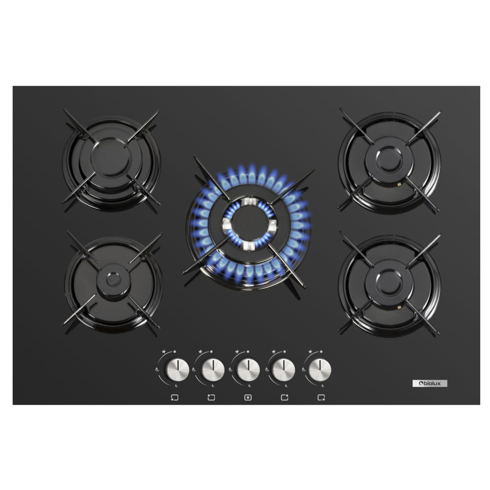 PLAQUE DE CUISSON ENCASTRABLE BIOLUX M7552VN / 5 FEUX / NOIR