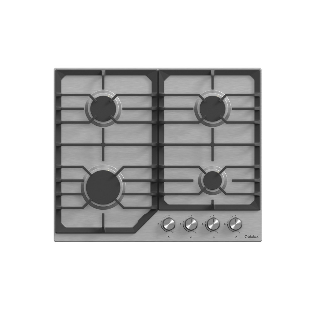 PLAQUE DE CUISSON ENCASTRABLE BIOLUX M6555XTC 4 FEUX / 60CM / INOX