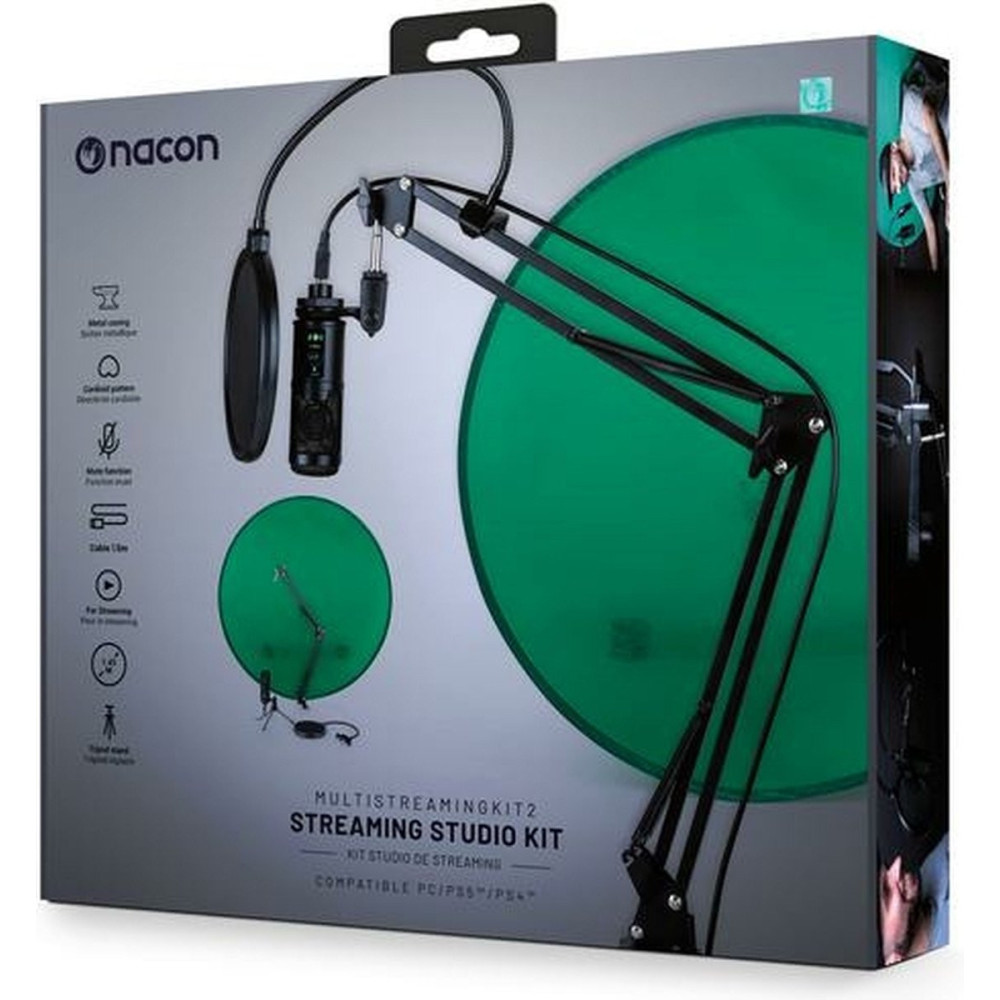 Kit  Streaming Studio Nacon  Avec Fond Vert